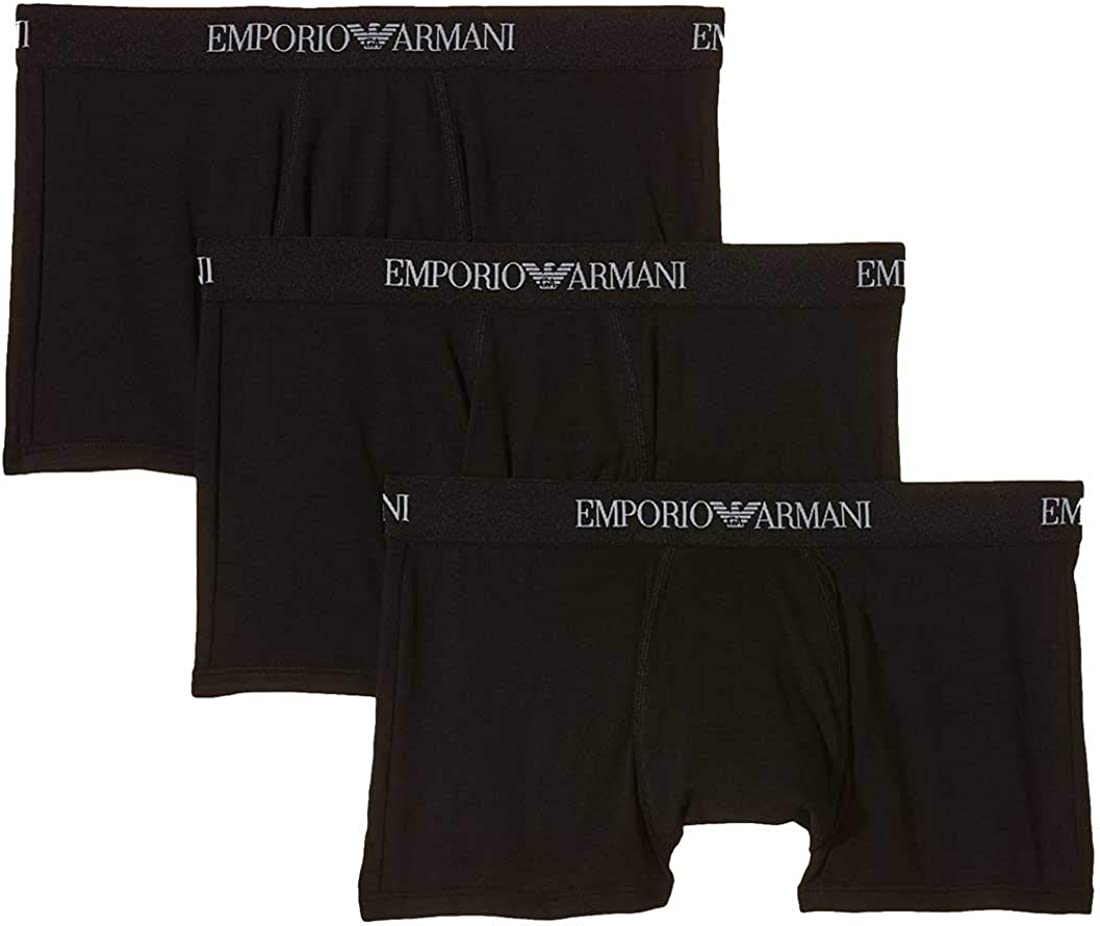 【送料無料】EMPORIO ARMANI(エンポリオアルマーニ)ローライズボクサー 3枚セット ブラック111610-21320【22☆】