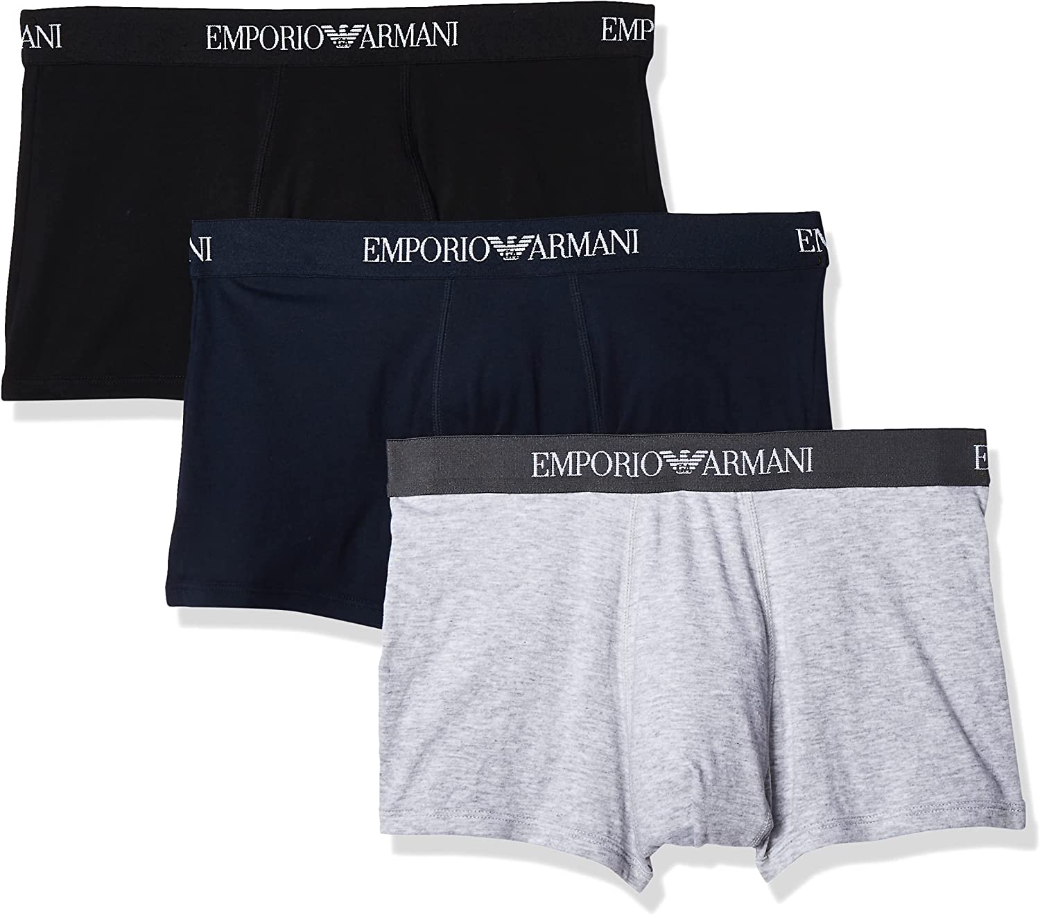 【送料無料】EMPORIO ARMANI(エンポリオアルマーニ)ローライズボクサー 3枚セット グレー×ブラック×ネイビー111610-94235【22☆】