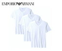 【送料無料】EMPORIO ARMANI(エンポリオアルマーニ)インナートップス Vネック 3枚組 ホワイト110856-CC722-16510【23☆】