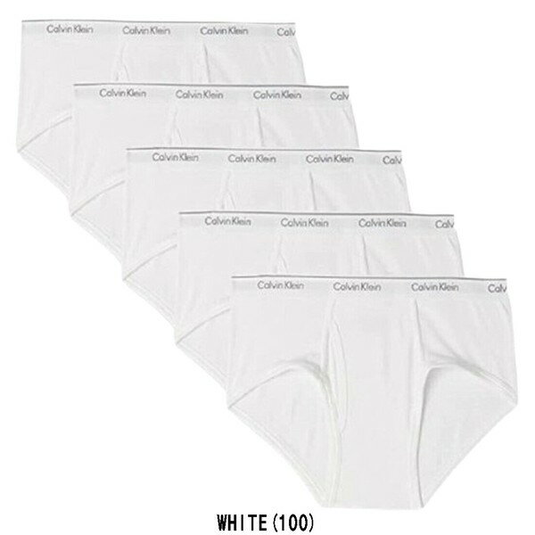 【送料無料】【5枚組】Calvin Klein(カルバンクライン) ニット トランクス ボクサー 5枚セット メンズ 下着 [並行輸入品] 5枚組ボクサーパンツ ホワイト NB1899-906【23☆】