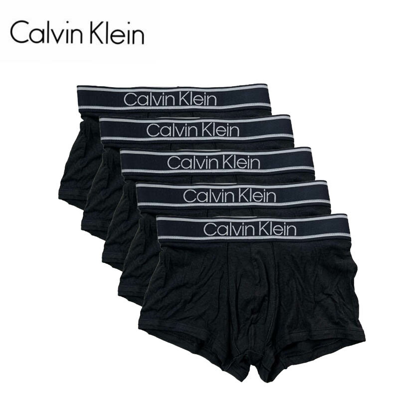 CALVIN KLEIN - 【送料無料】【5枚組】【8000円均一】【廃番】Calvin Klein(カルバンクライン) ck ボクサーパンツ ローライズ トランク 5枚セット 男性用 下着　5枚組 並行輸入　ブラック　NP2682O-001【25★】