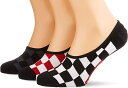 【送料無料】【2000円均一】【廃番】VANS(バンズ)靴下 3足セット くるぶし丈 アンクルソックスレッド×ホワイトチェックVN000XS9-RED-WHIT...