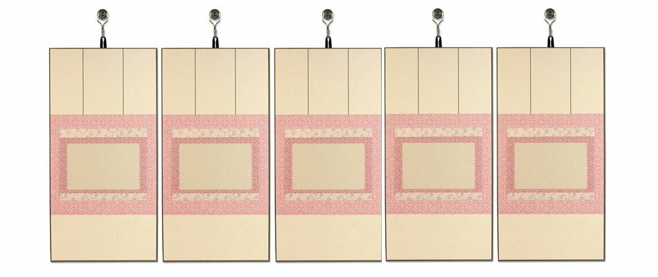 【送料無料】【まとめ買いがお得!】【5個セット】谷口松雄堂 掛軸たとうハガキ用 横用 桃 【書道用品 書道用具 書道用 掛け軸 作品用】 T084-004-SE...
