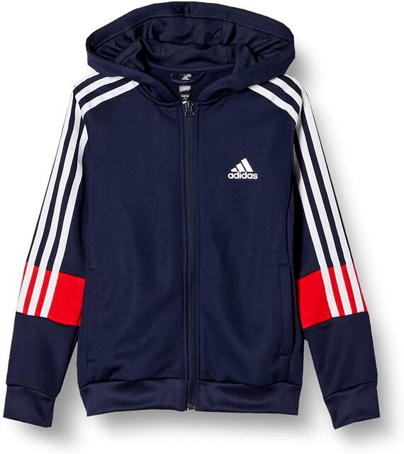 【送料無料】【4000円均一】【廃番】adidas(アディダス)トレーニング ウェアキッズ・ジュニア3ストライプス エアロレディプライムブルーパーカーレジェンドインク×ビビッドレッドJKI07-GM8456【21☆】