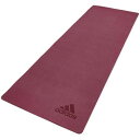【送料無料】【よりどり3個以上で各200円引き】【同梱不可】adidas(アディダス)ヨガマットレッドADYG10300-MR【定番】