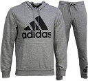 【送料無料】【上下セットアップ】【廃番】adidas(アディダス) メンズスウェット エッセンシャルズ ビッグロゴ パーカーとパンツのセットミディアムグレーヘザー 29217-GK9541-28970-GK8978【22★】