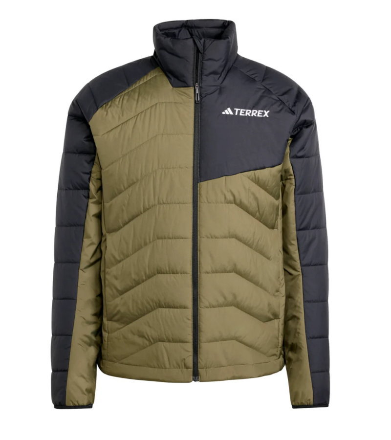 アディダス adidas アウトドア テレックス マルチシンセティック インサレーテッドジャケット JMS25 寒くなるという予報が出ていても、このアディダスのハイキングジャケットを着て、思う存分アウトドアを楽しもう。合成素材のインサレーションはかさばらず、暖かく、ケアも簡単。裾を調節して好みのフィット感に調節可能。撥水加工を施しているから、雨の降る寒い日でも、長時間外で過ごすことができる。この製品には、リサイクル素材を 70% 以上使用。製造された製品の素材をリユースすることで、ゴミの量、限りある資源への依存、そしてアディダス製品のフットプリントを減らすことにつながる。 素材: リップストップ ( ポリエステル 100%) 仕様: レギュラーフィット、フルジップ / スタンドカラー、中わた / 化繊の中わた、両サイドにポケット、ドローコードで裾幅の調節が可能、撥水仕上げ、伸縮性のあるカフバインディング 原産国: バングラデシュ人民共和国 IM8205 ブラック/オリーブスレート IM7689 ブラック 画像について：お使いの液晶機種やモニター環境、撮影に使用している 光源と商品をご覧いただく光源の違い等により 商品のお色と画像の色合いが異なって見えることがございます。 ご了承ください。