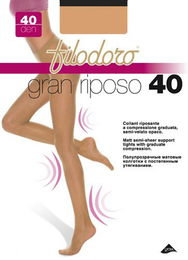 イタリア Filodoroフィロドーロ社製レディース・ウィメンズグランリポーゾ40ストッキングヌアージュ（肌色）2199951-BE