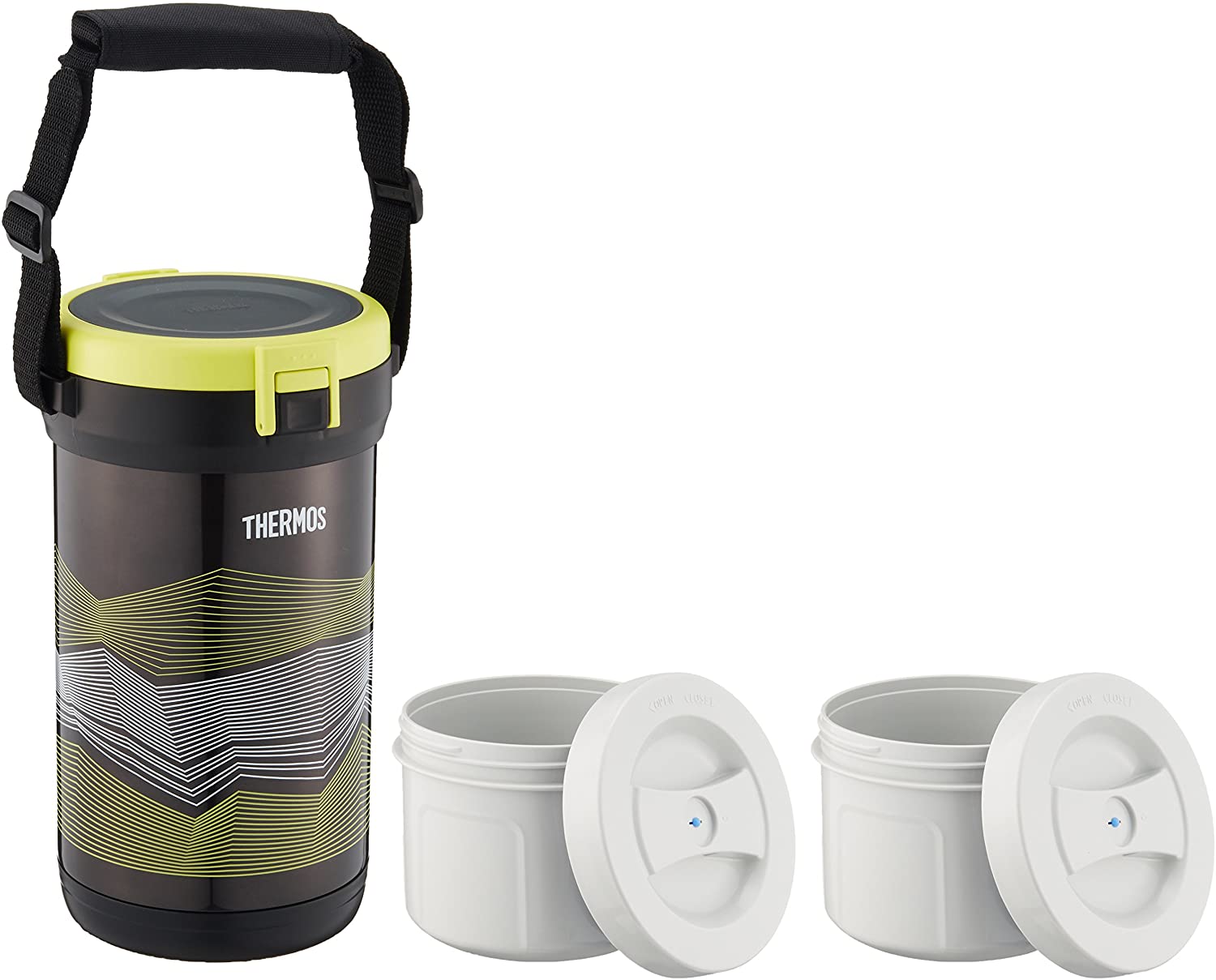 【送料無料】【8000円均一】THERMOS(サーモス)真空断熱アイスコンテナー＆アイスバッグ容量2.2LブラックイエローFHK-2200-BKY【定番】