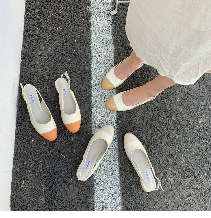 バイカラー バックストラップ ミュールパンプス パンプス ローヒール レディース ポインテッドトゥ きれいめ 仕事 オフィス 通勤 大人 オフィスサンダル 美脚 シューズ おしゃれ 可愛い キレイ 疲れない 2021春夏新作 【mgw8-1】【予約販売：15-20日】【送料無料】宅込