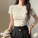 【半額クーポン対象】トップス スリムフィット インナー シンプル Tシャツ 半袖 レディース おしゃれ 2025秋冬新作 【lstpss24-512】【即納:1-5営業日】【送料無料】ユ込2