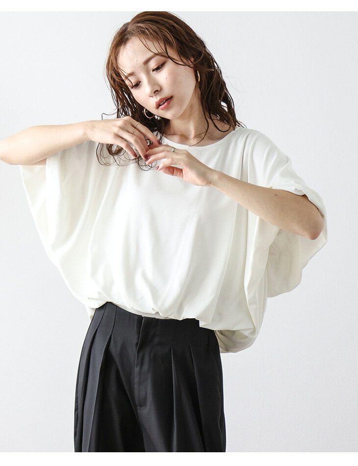 【60％OFFクーポン対象】Lajour made in Japan 日本製 トップス バルーンシルエッ...