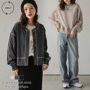 【半額クーポン対象】カーディガン スウェット 配色ステッチ 前後2way ドロップショルダー 大人カジュアル トレンド ラウンドネック レディース おすすめ おしゃれ フリーサイズ 2025春夏新作【lsotaw24-685】【即納:1-5営業日】【送料無料】メ込2