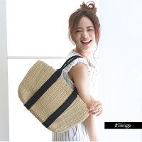【宅急便送料無料/メール便不可】【即納】夏らしいデザイン♪草ストロートートバッグ手提げ【zkb0026】鞄レディース
