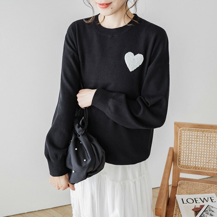 個性的で可愛い♡レースハートデザイン カジュアル トップス