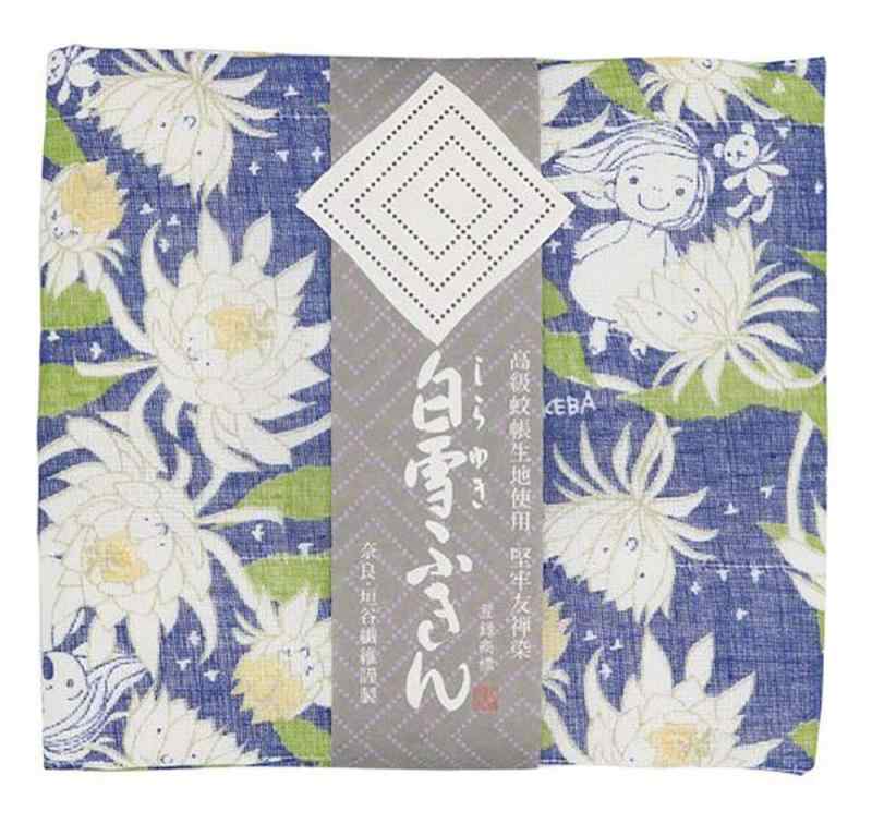 白雪 ふきん 白雪友禅ふきん 日本製 月下美人