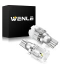 WENLE(ウエンレ) ステルスバルブ led バックランプ 車検対応 LED ホワイト6000K 1600LM 無極性 高輝度CSP1860 LEDチップ DC12V車対応 2個入り