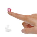 ZHLELEWZミニスピードキューブ 3x3 キューブラボミニ 1x1x1cm 世界最小のマジックキューブスムーズな回転小さなスムーズなパズルキューブ(3)