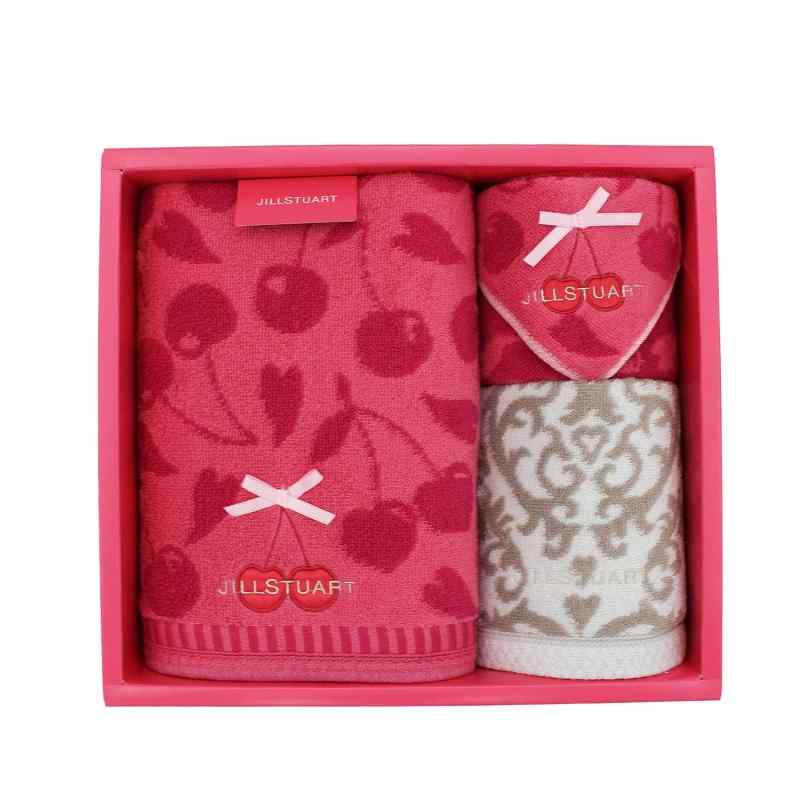 ジルスチュアート(Jill Stuart) タオルギフトセット ピンク/ホワイト プティスリーズ [タオルハンカチ..