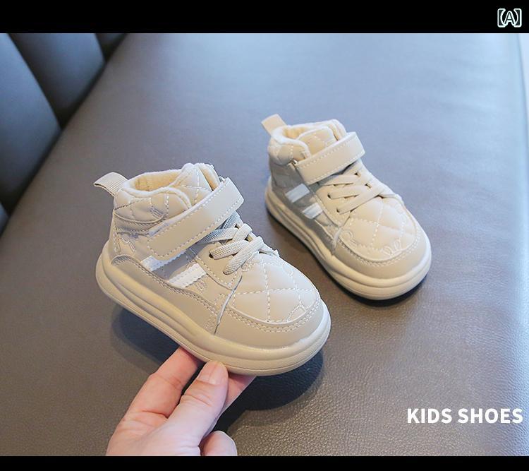 ベビーシューズ 幼児 靴 歩きやすい 冬 子供用 スポーツ 厚手 スニーカー ファッション 暖かい カジュ..