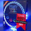 TOSY フライングディスク - 1600万色RGBまたは36個のLED、非常に明るい、スマートモード、自動ライトアップ、充電式、クリスマス、誕生日、キャンプギ...