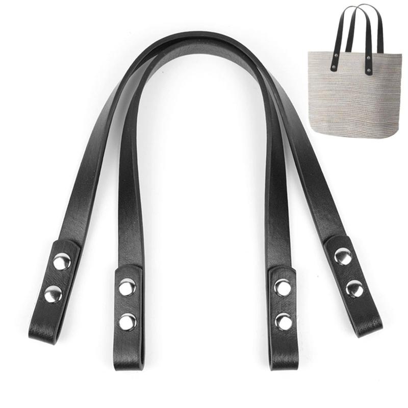 レザー 持ち手 2個セット 長さ40cm かばんの取っ手 修理 ハンドバッグ 取っ手着脱可能 交換用持ち手 手芸用持ち手