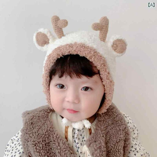 帽子 ベビー 赤ちゃん かわいい お出かけ 秋冬 枝角耳 キャップ ストラップ アウトドア ウール おしゃれ 暖かい 防風 帽子 ベビー 赤ちゃん かわいい お出かけ 秋冬 枝角耳 キャップ ストラップ アウトドア ウール おしゃれ 暖かい 防風