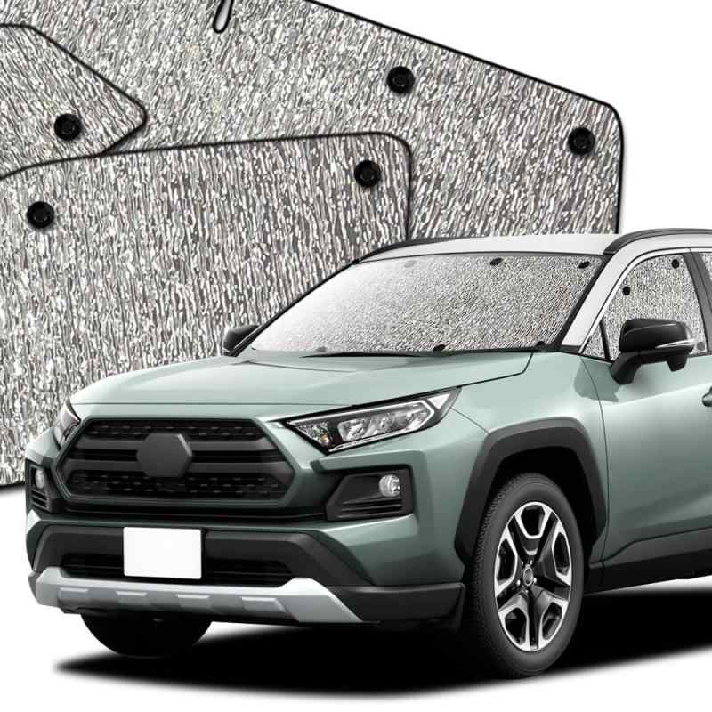 趣味職人 サンシェード シームレスサンシェード 新型 RAV4 50系 ハイブリッド RAV4 車用 カーテン 車中..