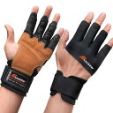 SueStar トレーニンググローブ 筋トレ スポーツ手袋 ウエイトリフティング手袋 全掌保護 强力グリップ 通気性 手首保護 滑り止め 高弾性パ...
