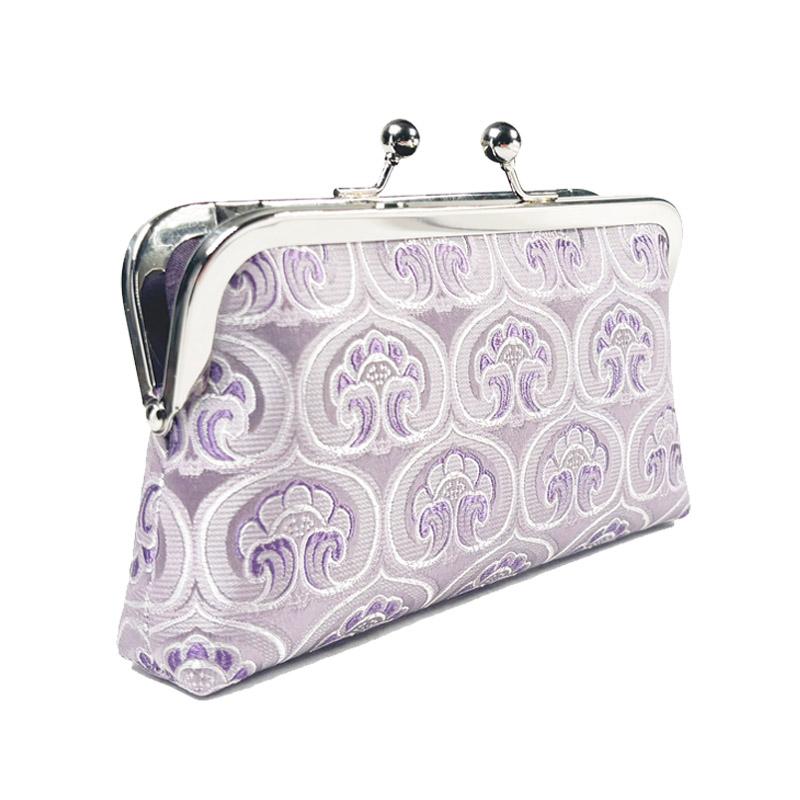 がま口 小銭 スマホ 入れ 中国 ミニサイズ 財布 ポーチ チャイナ風 シルク 精巧 小さい コインケース レトロ