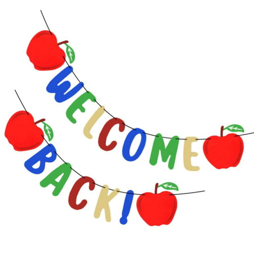 BESTOYARD 開学式 バナー WELCOME BACK バナー 歓迎 ガーランド 学校バナー 入園式 入学式 教室 壁飾り BESTOYARD 開学式 バナー WELCOME BACK バナー 歓迎 ガーランド 学校バナー 入園式 入学式 教室 壁飾り