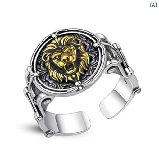 リング ライオン ジュエリー メンズ 指輪 リング レトロ アメリカ レディース アクセサリー オールシーズン ハイエンド リング ライオン ジュエリー メンズ 指輪 リング レトロ アメリカ レディース アクセサリー オールシーズン ハイエンド