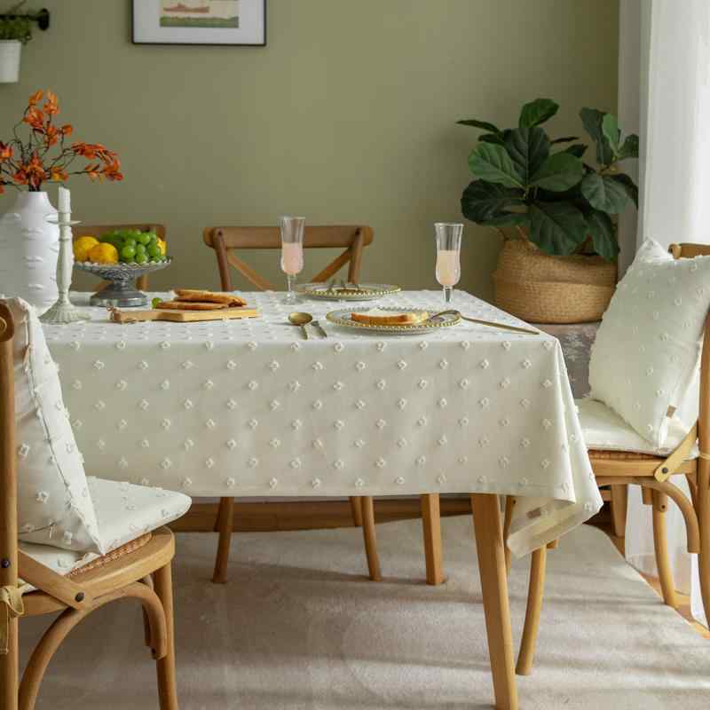 テーブルクロス ドット柄 シンプル 丁寧な暮らし 北欧 インテリア装飾 選べるサイズ カラバリ豊富 コッ..