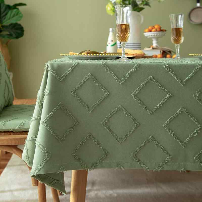 テーブルクロス フレンチ カラバリ豊富 選べるサイズ 丸型 クッションカバー インテリア装飾 コットン..