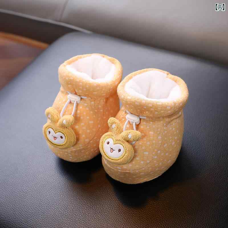 フロアシューズ ベビー シューズ 冬 温かい 厚手 綿 靴 男の子 女の子 赤ちゃん 柔らかい 0～1歳 転倒..