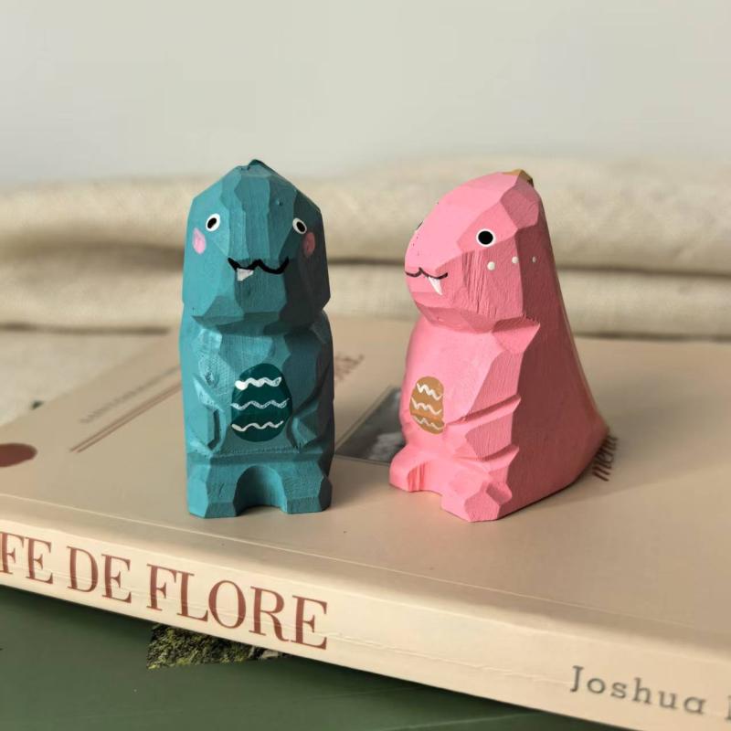 木彫り 置物 小物 恐竜 ユニーク かわいい 卓上 装飾 オーナメント スカルプチャー 鉛筆削り コレクシ..