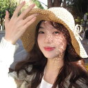 麦わら帽子 チャイナ風 手編み カーリー レディース 夏 休暇 旅行 日焼け防止 折りたたみ式 サンハット シンプル おしゃれ
