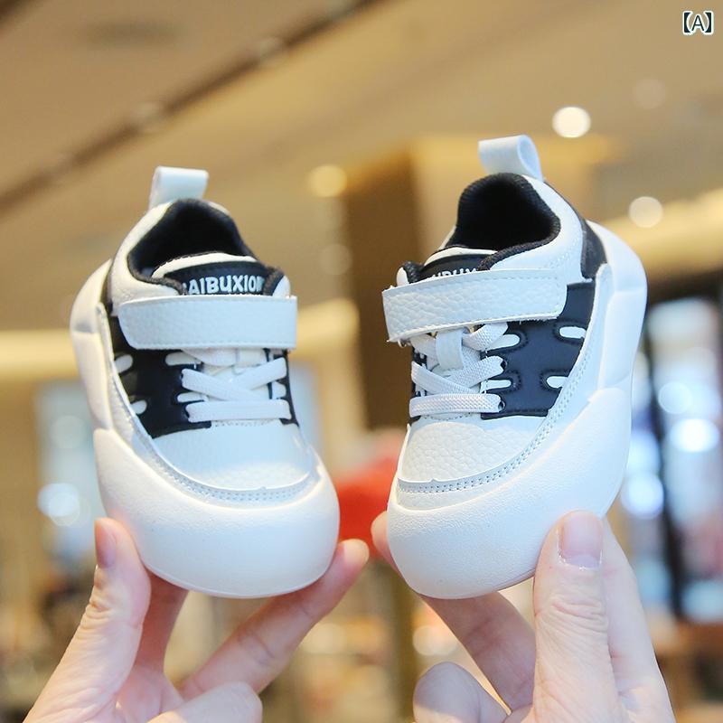 スニーカー ベビー 幼児 ファースト シューズ 子供 衝突防止 赤ちゃん 靴 男の子 軽量 春秋 カジュアル..