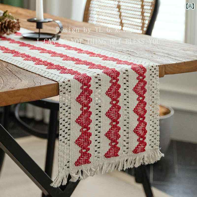 テーブルランナー シンプル テーブルクロス ガール ハート ルーム デコレーション レイアウト ロング ..