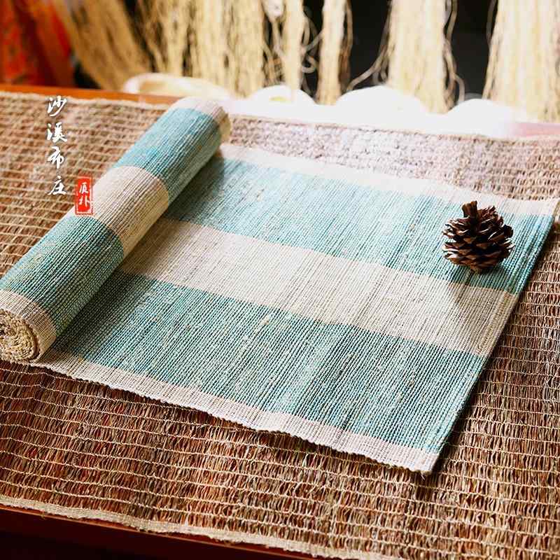 テーブルランナー 中国 ドライ ティーマット リネン シンプル テーブルクロス ライトブラウン モダン ..