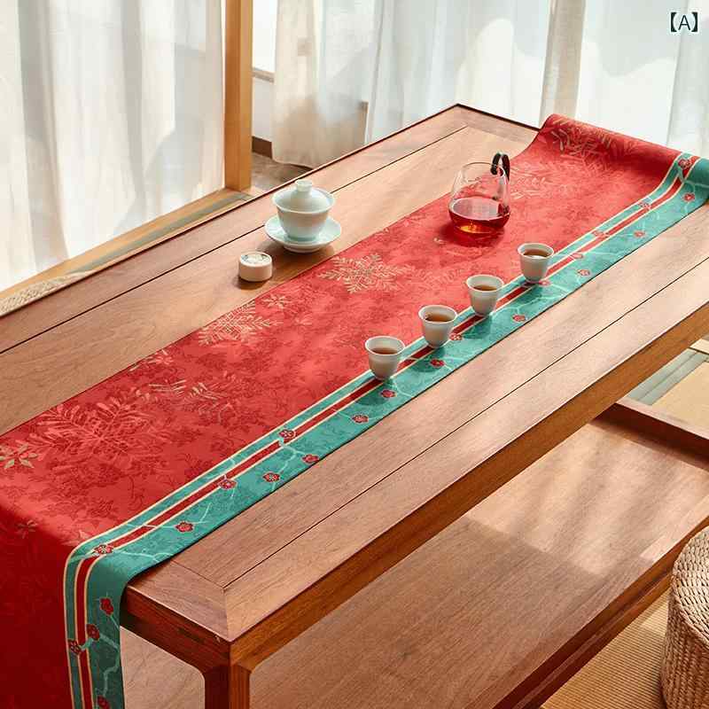 テーブルランナー センタークロス おしゃれ 冬 レトロ テーブル 中国 茶卓 ロング 防水 テーブルマット 高級感 モダン ティーテーブルクロス