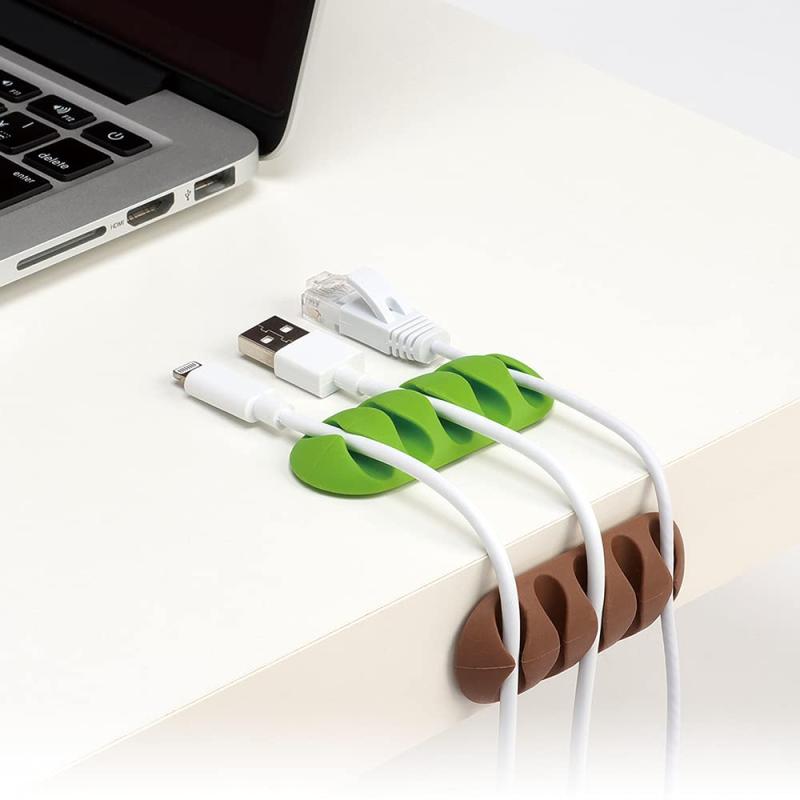 ミヨシ MCO 最大5本のケーブルを挟んでひとまとめにできる ケーブルホルダー オーバルタイプ アソート2個セット