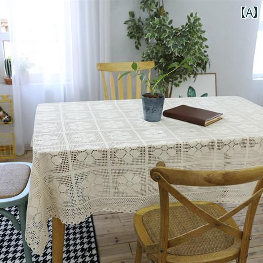 テーブルクロス レトロ 写真 北欧風 レース カントリー 装飾 モダン おしゃれ クラシック 花びら チェック