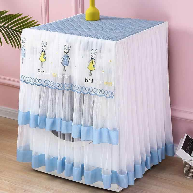 洗濯機 家庭用 家具家電 日焼け防止 レース ダストカバー 布 シンプル モダン おしゃれ 実用的 万能