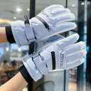 手袋 5本指 グローブ 冬 スキー スノボ ウインタースポーツ アウトドア 外出 仕事 厚手 裏起毛 防寒 保温 防水 暖かい 男女兼用 タッチスクリーン 防風...