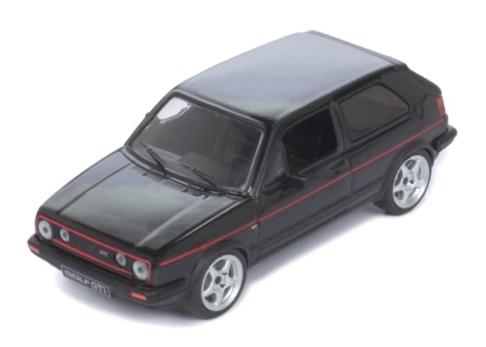 イクソモデル VW ゴルフ GTI (MKII) 84 メタリックブラック/レッドライン シルバーホイール 1/43 CLC417N