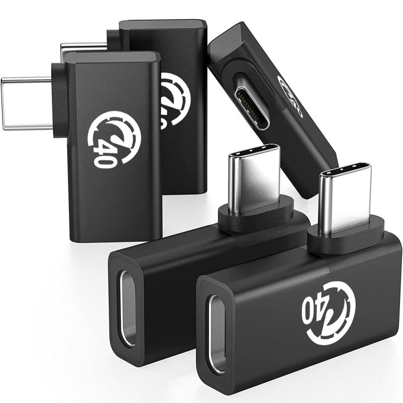 UseBean USB C 4 直角延長アダプター。