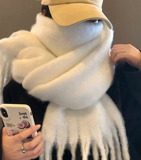 マフラー ソリッドカラー スカーフ レディース 冬 スタイル モヘア 厚手 暖かい 韓国 シンプル ショール 保温 マフラー ソリッドカラー スカーフ レディース 冬 スタイル モヘア 厚手 暖かい 韓国 シンプル ショール 保温