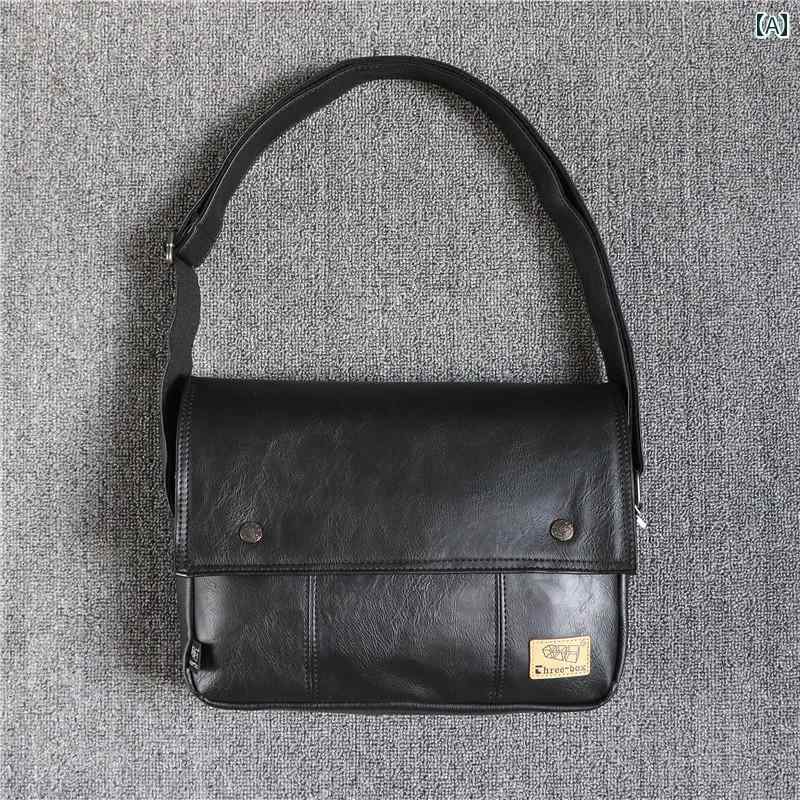 ショルダーバック 男性 牛革 ジッパー レトロ メッセンジャーバッグ カジュアル メンズ ビジネスバック コンパクト レザーバック シンプル