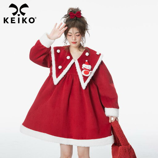 ワンピース コートドレス クリスマス ウール 冬 激かわ アイドル系 アキバ系 ガールズ レディース ワンピース コートドレス クリスマス ウール 冬 激かわ アイドル系 アキバ系 ガールズ レディース
